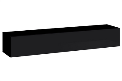 TV тумба Switch 180 / 26 ZZ SW RTV 1;корпус - чорний мат, фронт - чорний глянець;180x30x40; Switch фото
